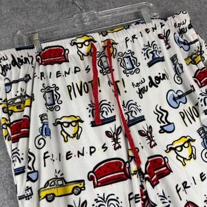 Friends TV Show Pajama Pants Womens XL 16-18 Plush Fleece NWOT